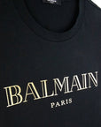 Balmain Black Cotton T-Shirt