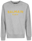 Balmain Gray Cotton Sweater