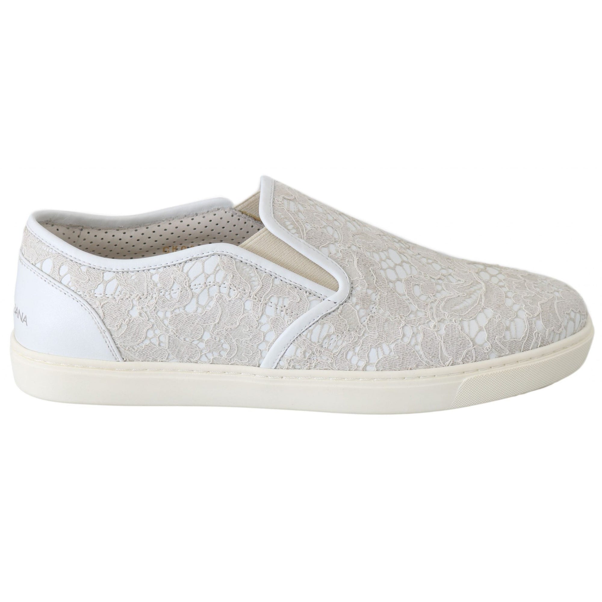 Dolce &amp; Gabbana Elegant Off White Loafers for Ladies