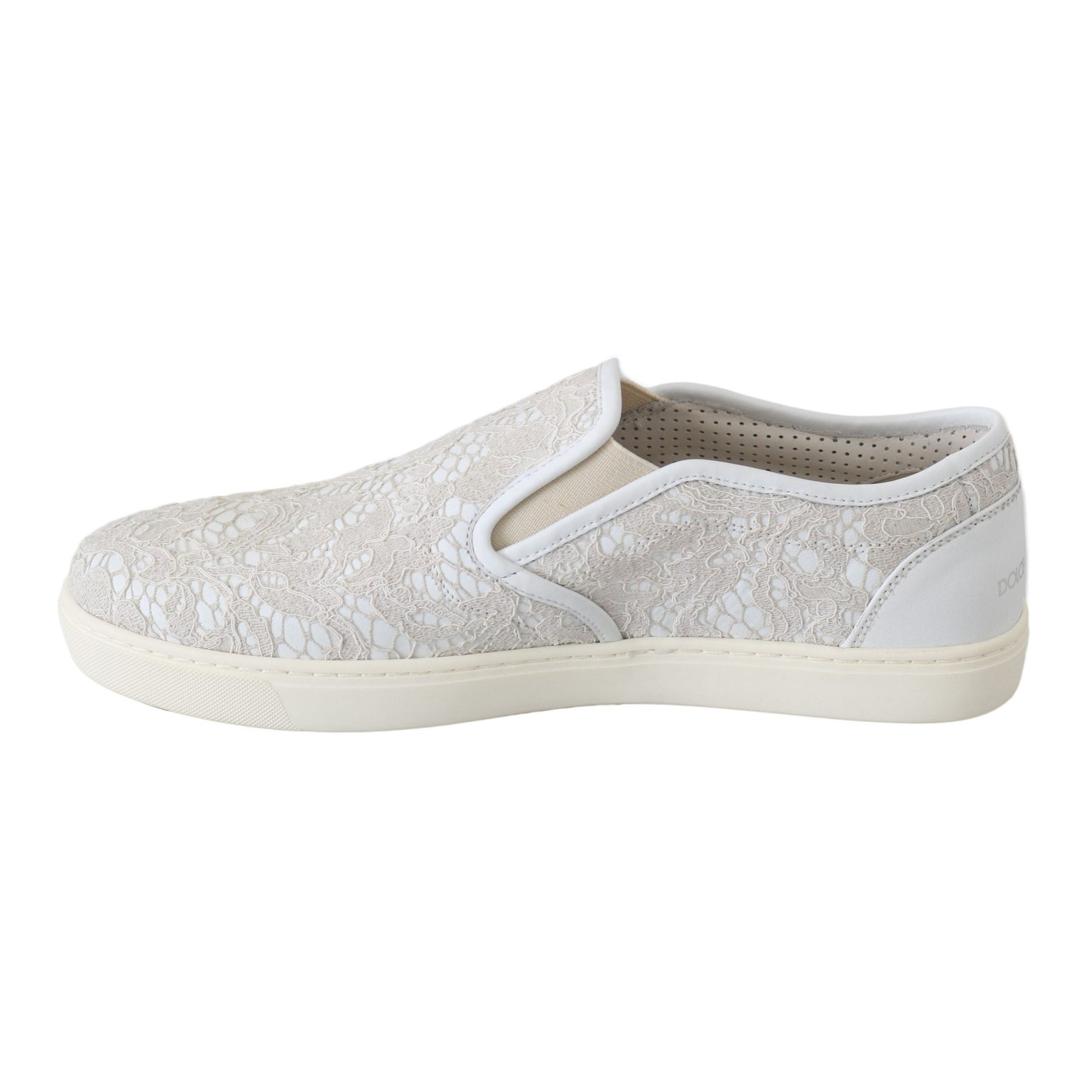 Dolce &amp; Gabbana Elegant Off White Loafers for Ladies