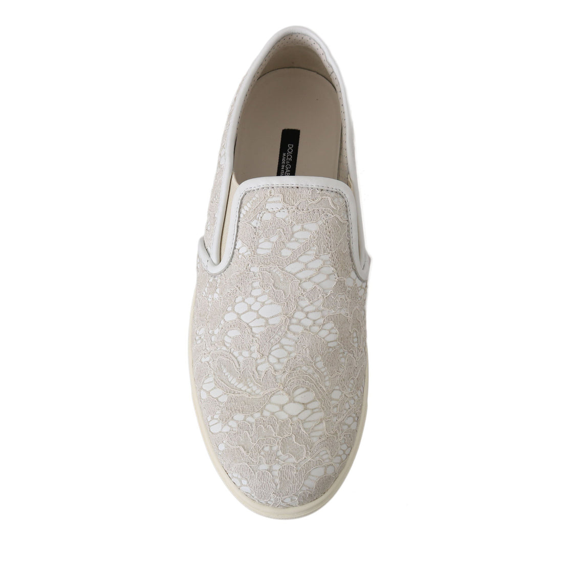 Dolce & Gabbana Elegant Off White Loafers for Ladies