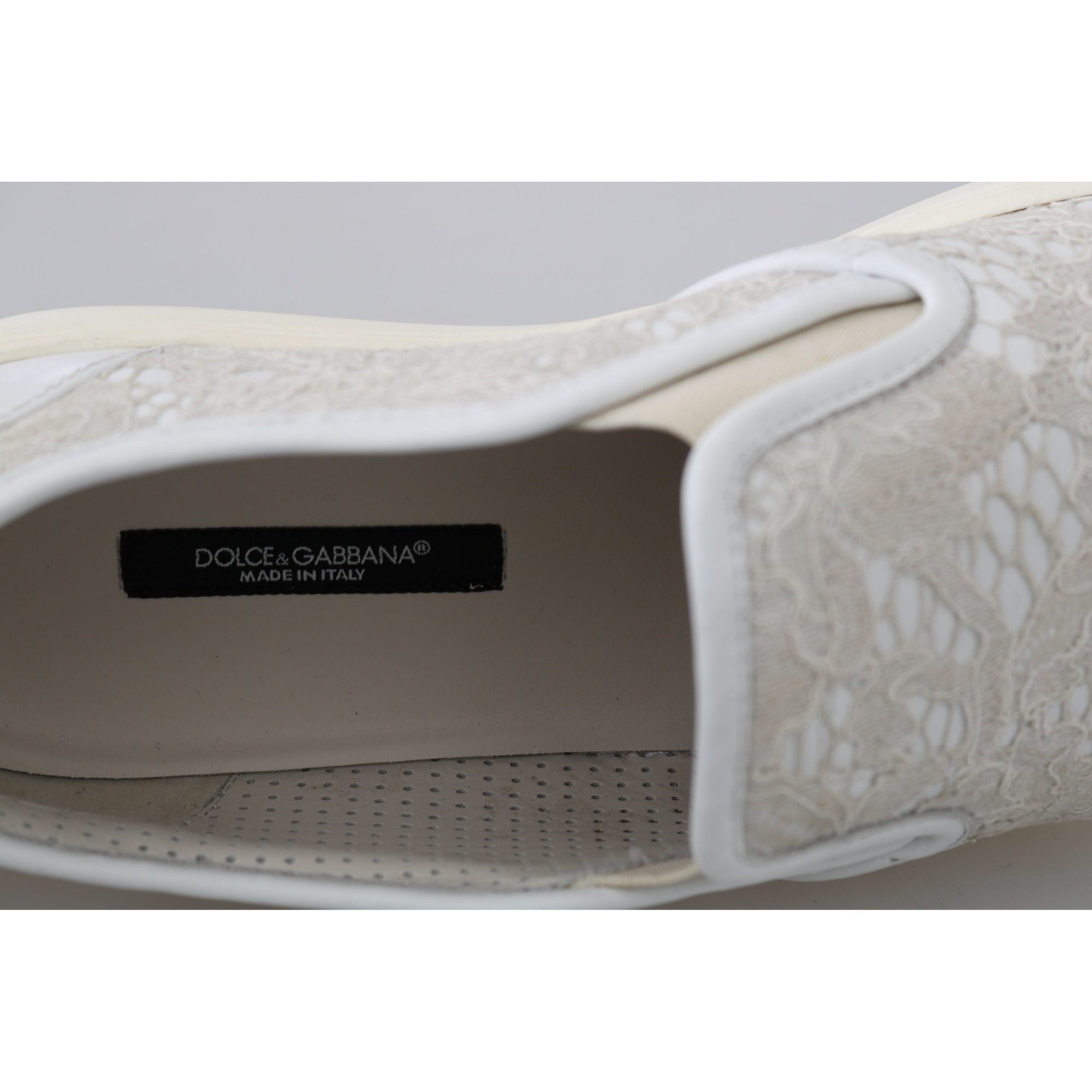Dolce &amp; Gabbana Elegant Off White Loafers for Ladies