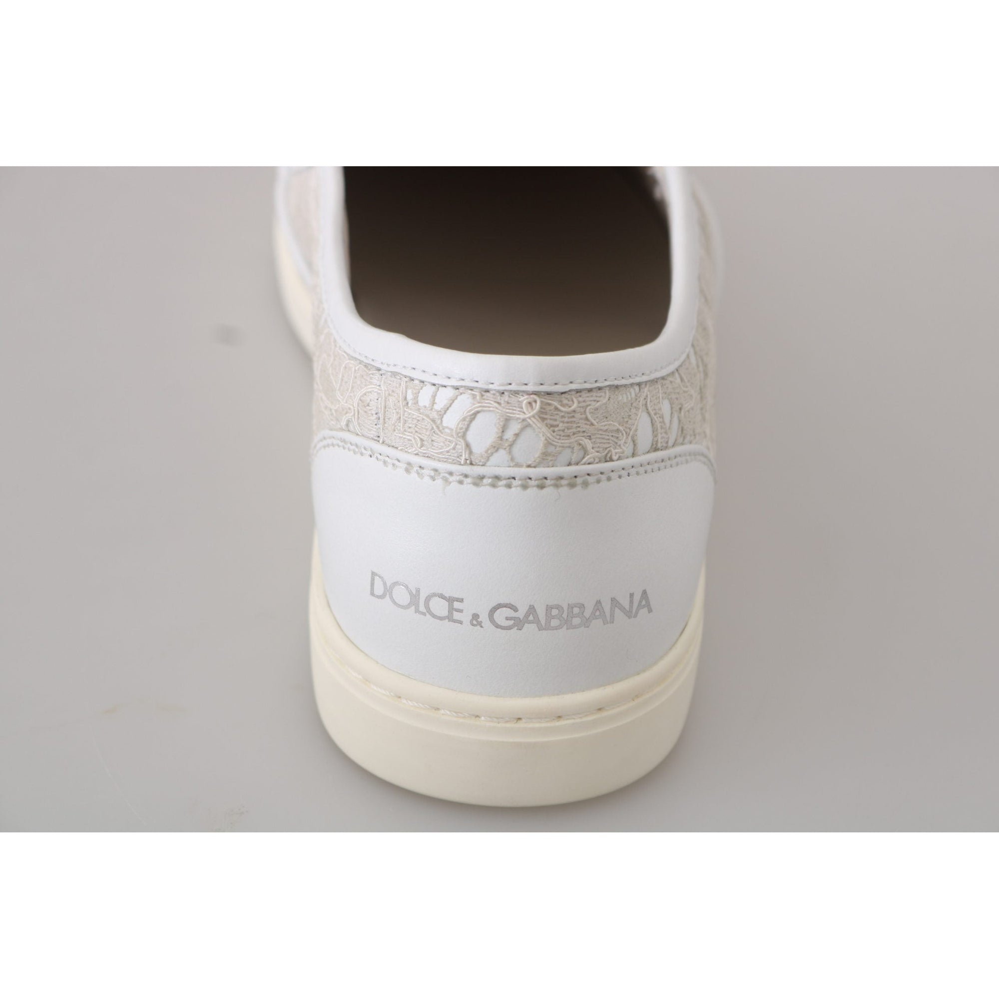 Dolce &amp; Gabbana Elegant Off White Loafers for Ladies