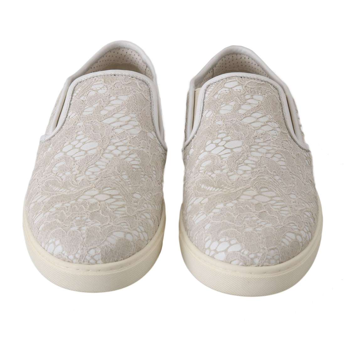 Dolce & Gabbana Elegant Off White Loafers for Ladies