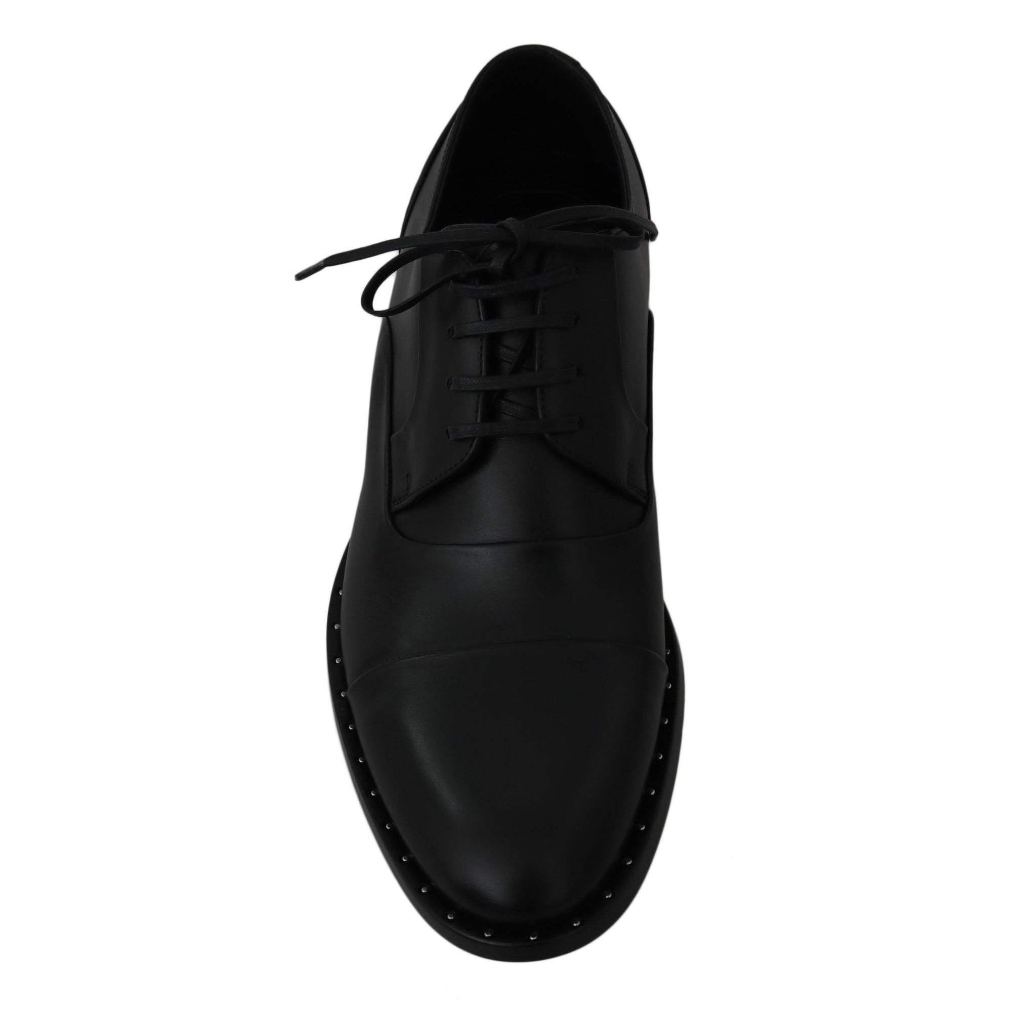 Dolce &amp; Gabbana Sleek Black Leather Formal Dress Shoes