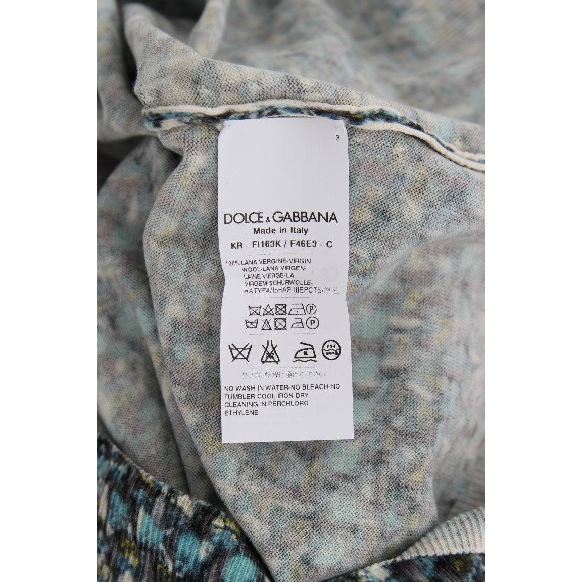 Dolce &amp; Gabbana Elegant Blue Wool Vest Pullover Top