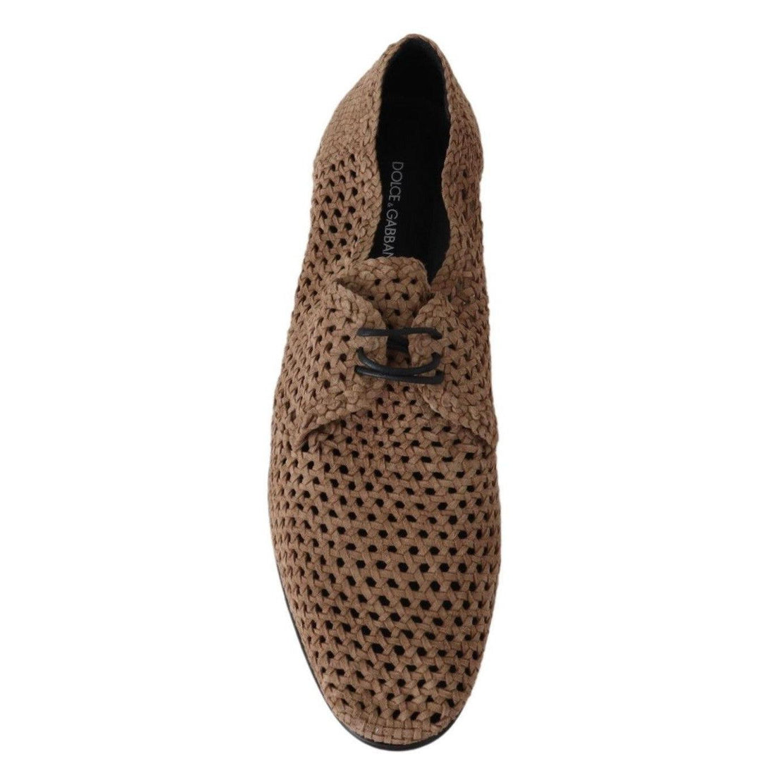 Dolce & Gabbana Elegant Beige Suede Derby Loafers