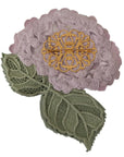 Dolce & Gabbana Elegant Purple Floral Silk Blend Brooch