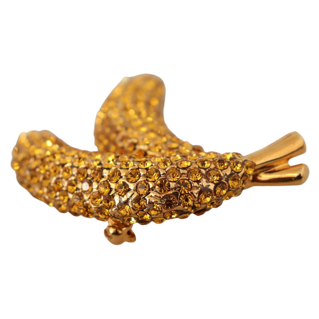 Dolce & Gabbana Crystal-Embellished Banana Brooch