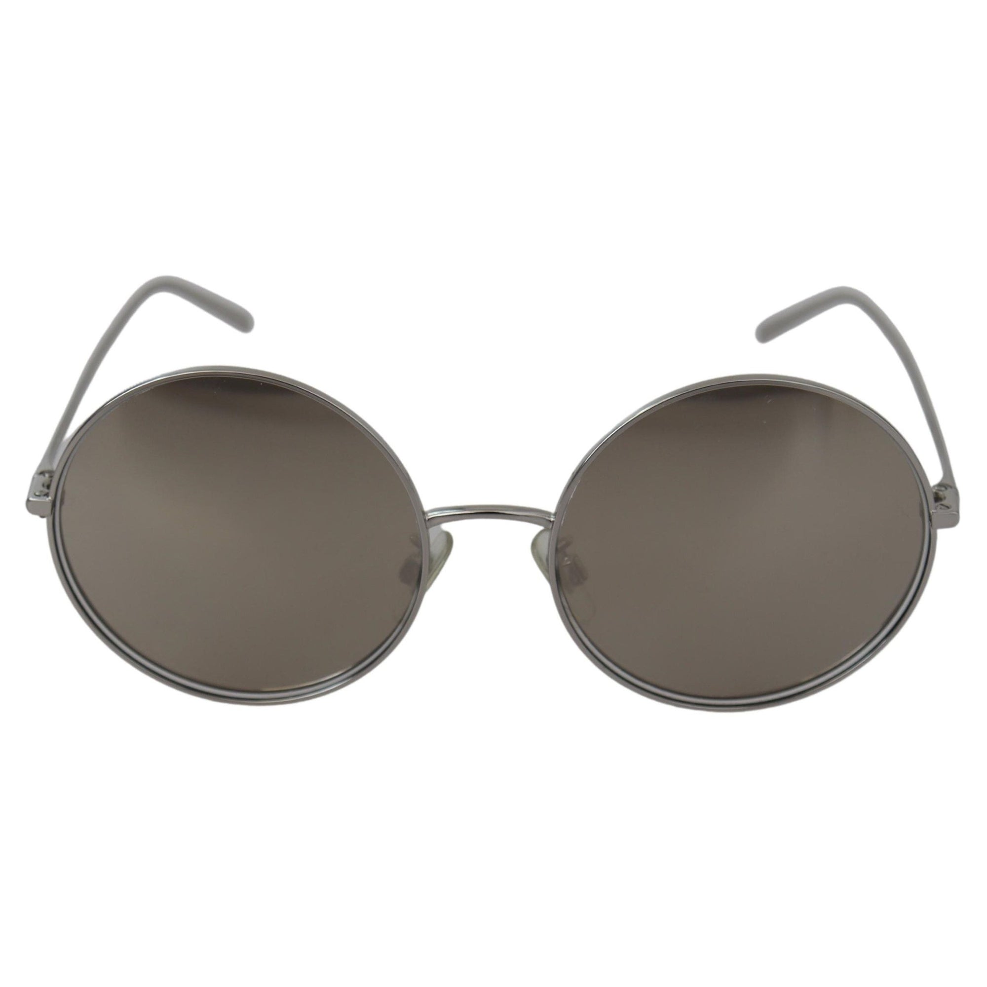 Dolce &amp; Gabbana Chic Silver Grey Lens Sunglasses for Women