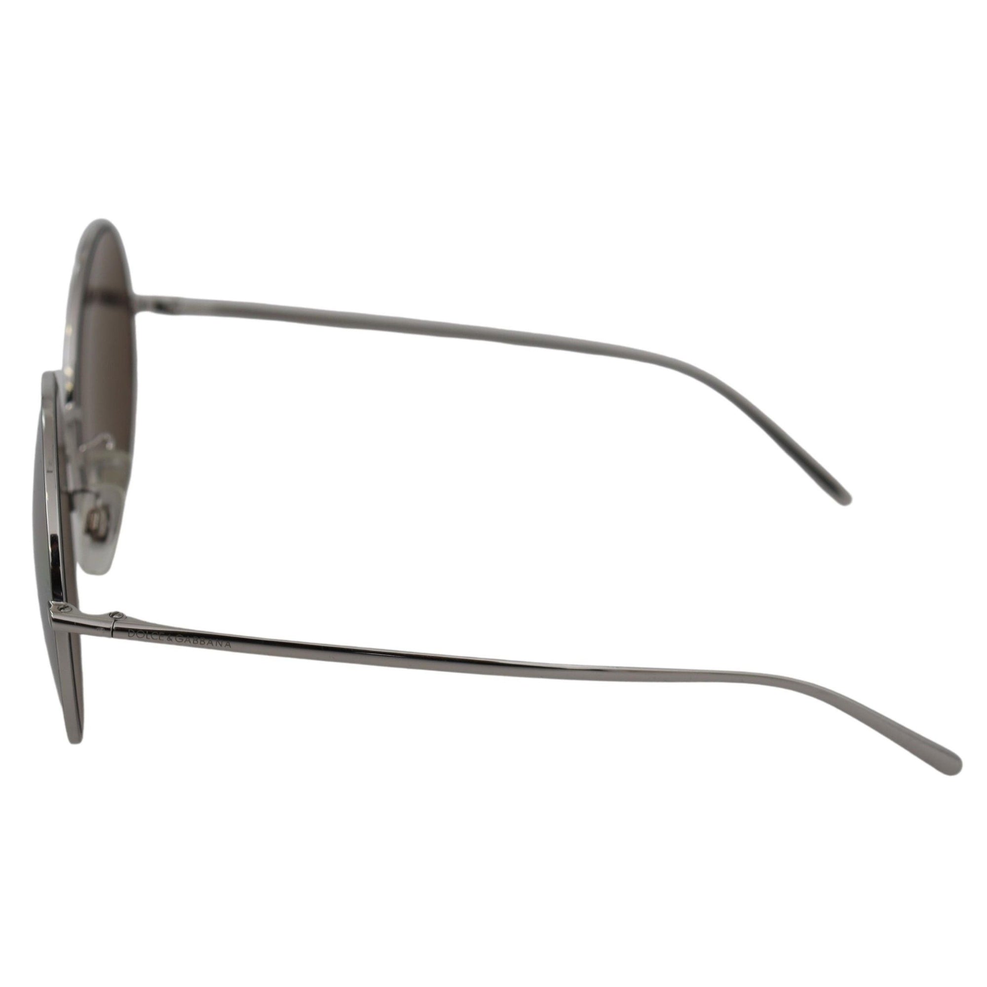 Dolce &amp; Gabbana Chic Silver Grey Lens Sunglasses for Women