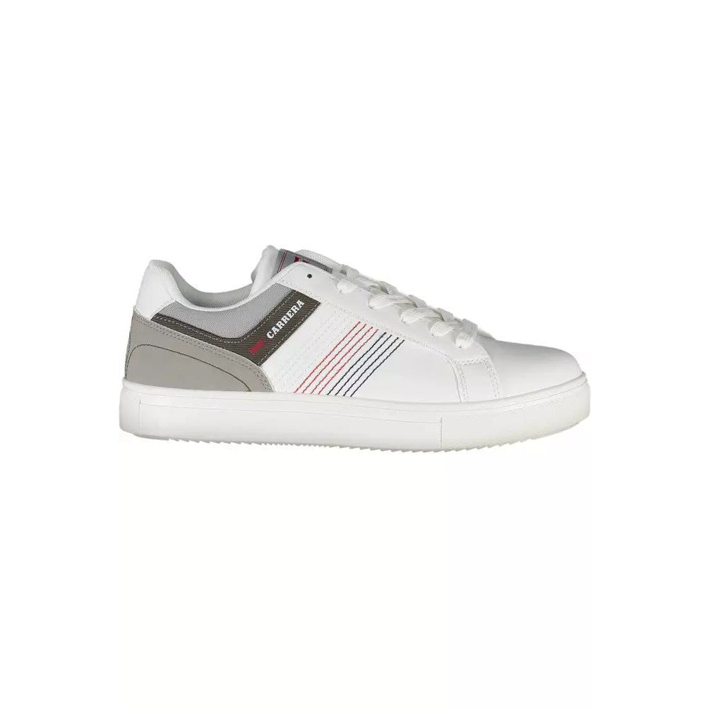 Carrera Sleek White Sneakers with Bold Contrasts