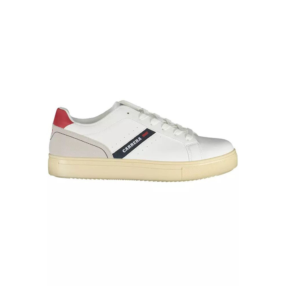 Carrera Sleek White Lace-Up Sports Sneakers