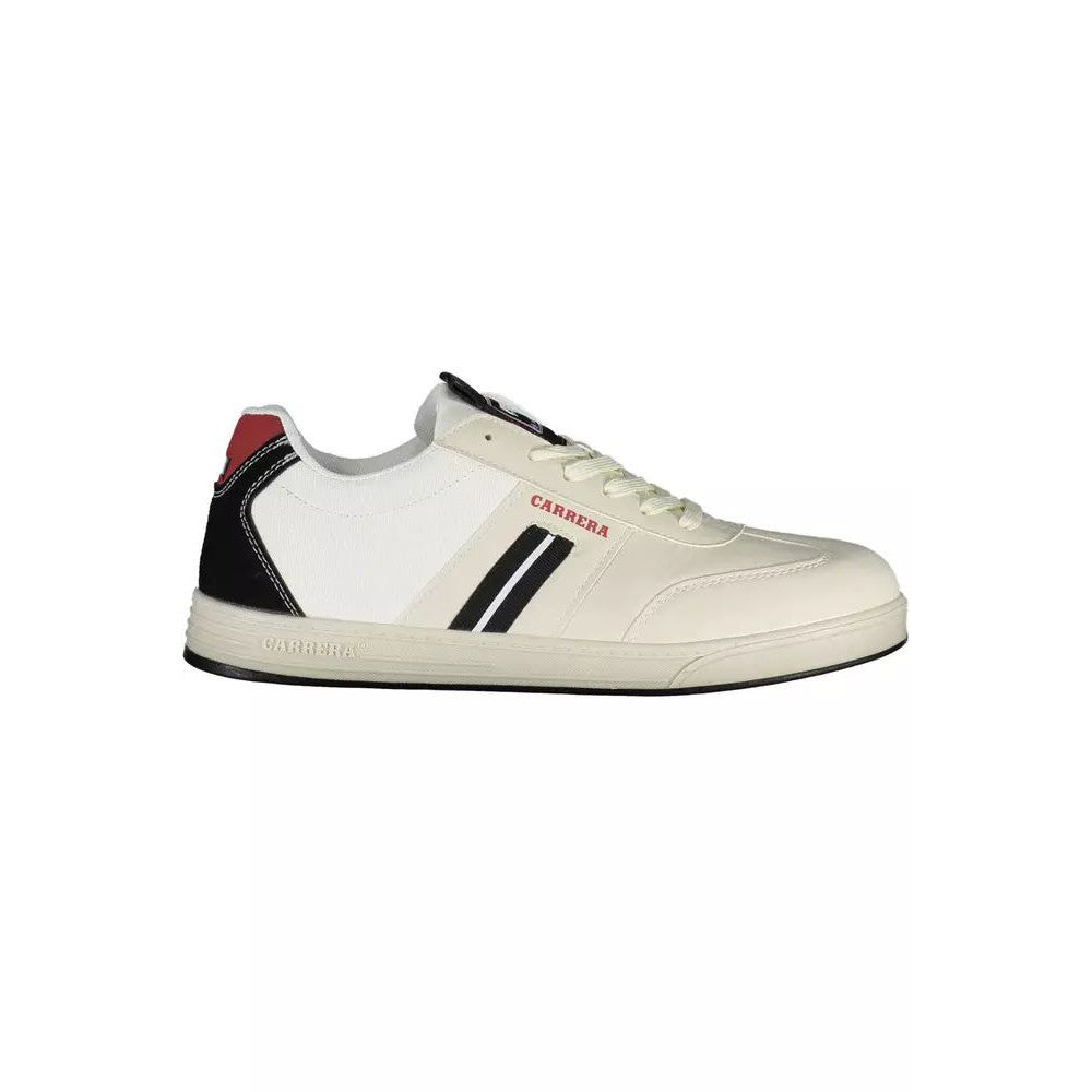 Carrera Sleek White Sneakers with Bold Accents