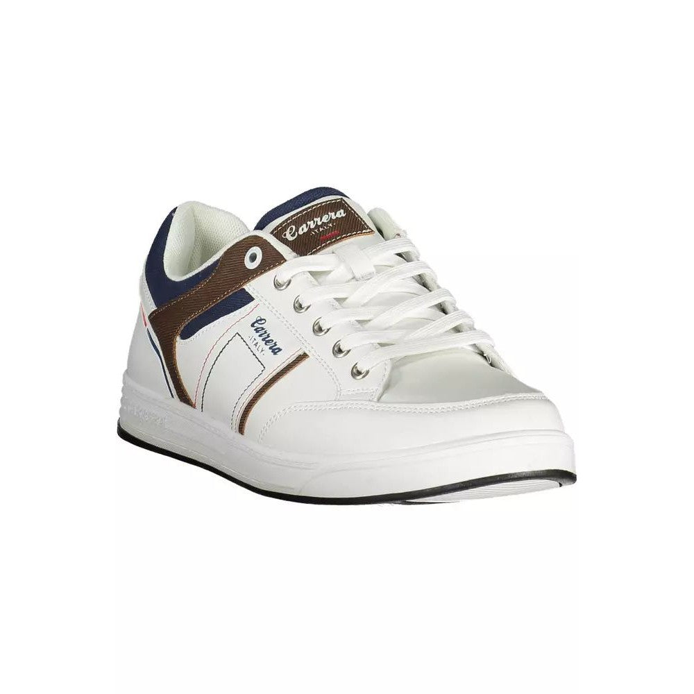 Carrera Sleek White Sneakers with Contrasting Accents