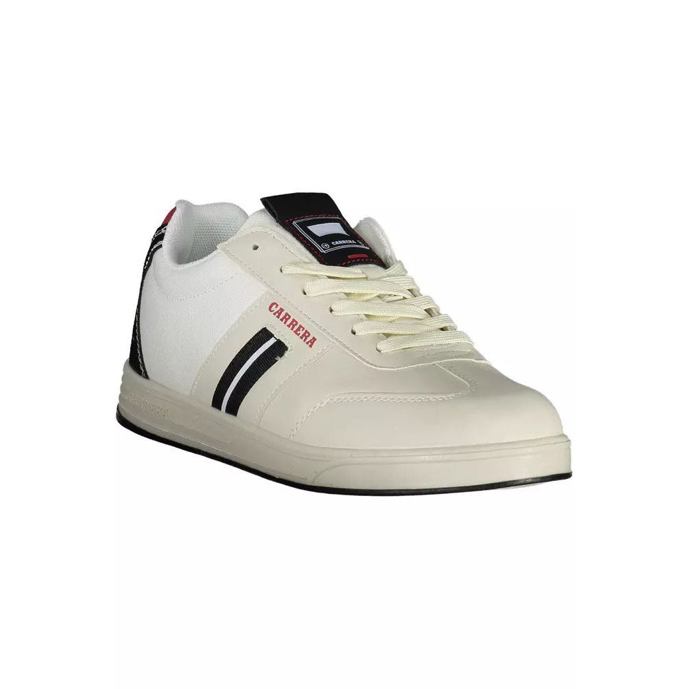 Carrera Sleek White Sneakers with Bold Accents