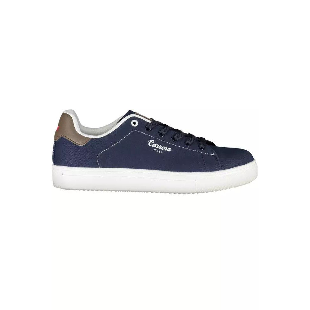 Carrera Sleek Blue Sneakers With Eco-Leather Accents