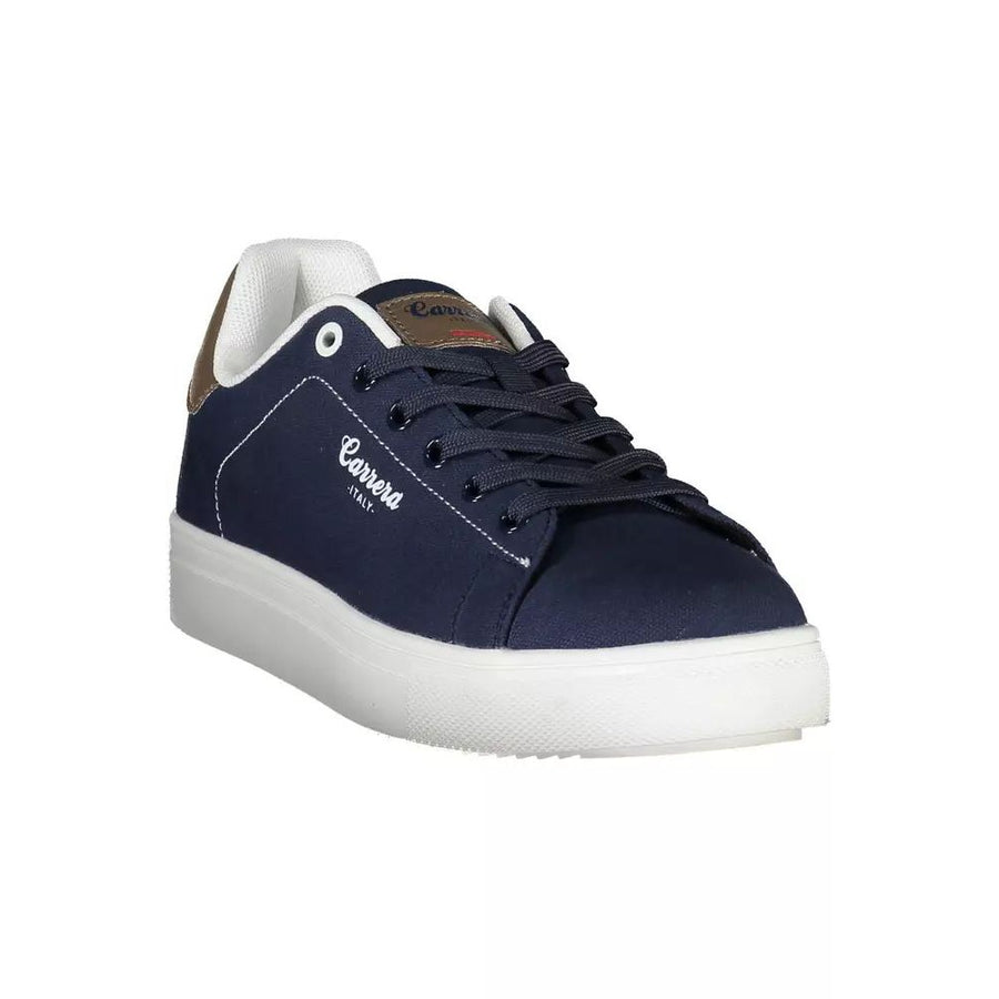 Carrera Sleek Blue Sneakers With Eco-Leather Accents