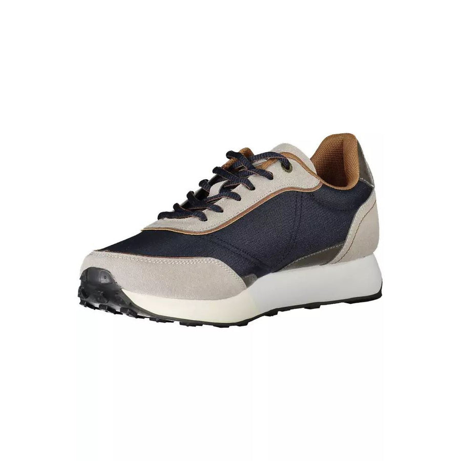 Carrera Sleek Blue Eco-Leather Sneakers