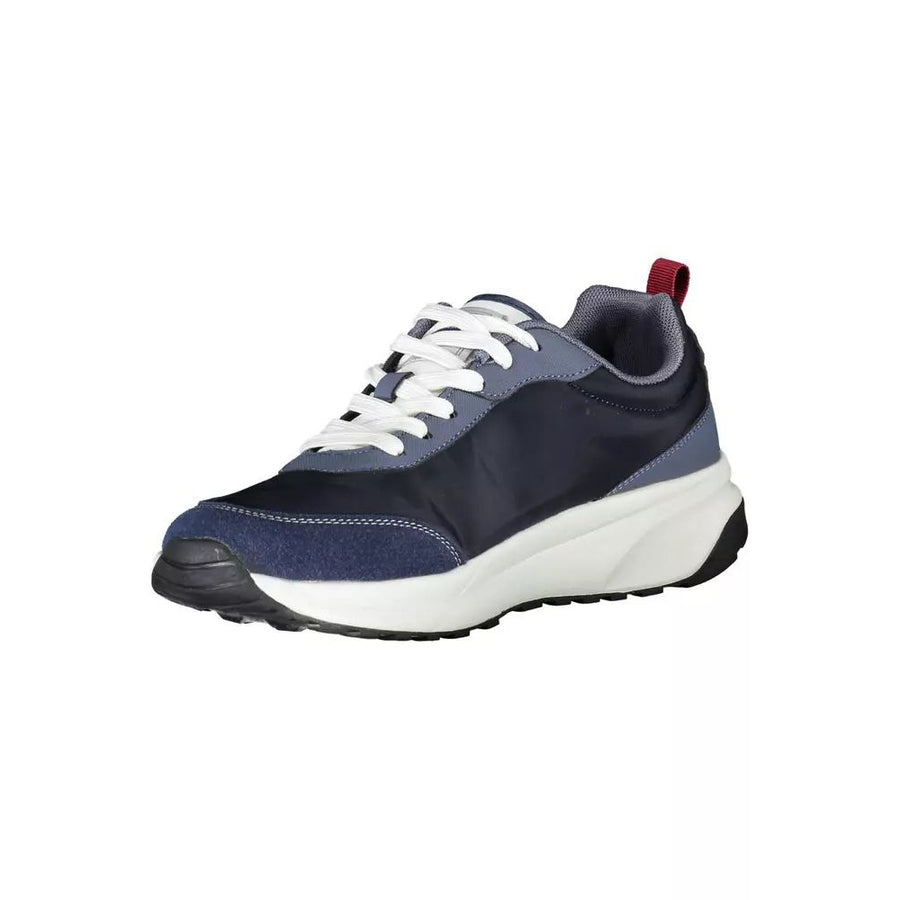 Carrera Sleek Blue Sneakers with Eco-Leather Accents