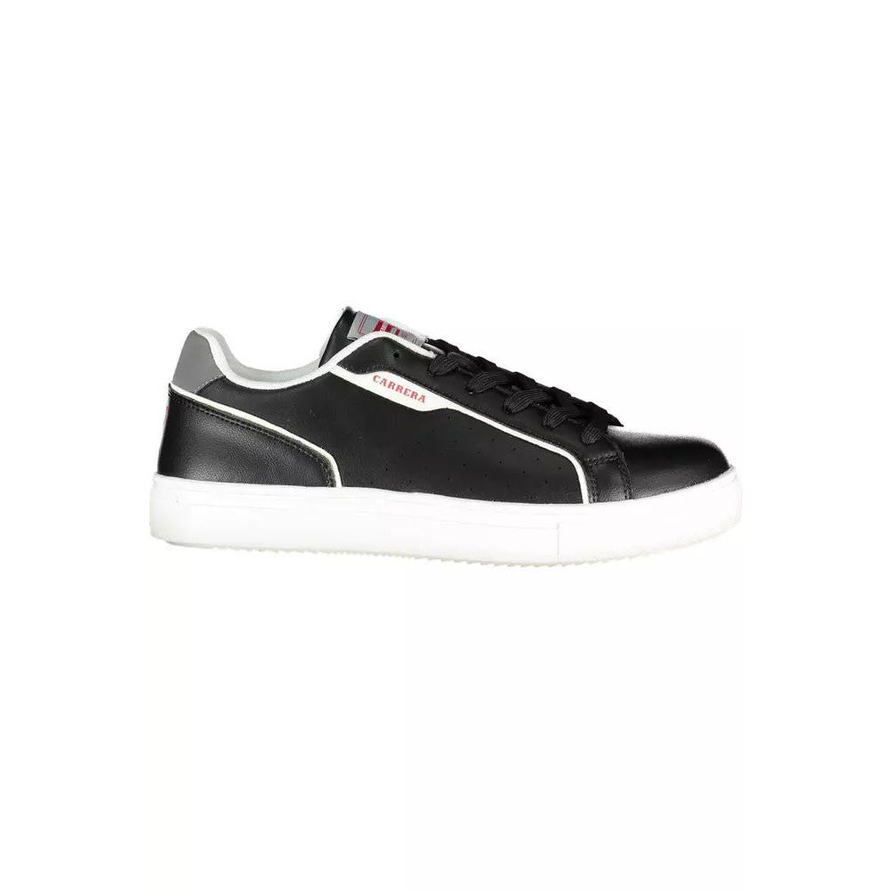 Carrera Sleek Black Sports Sneakers with Contrasting Accents