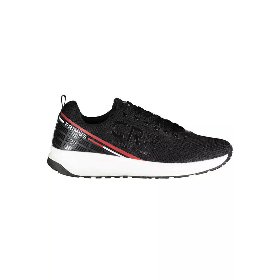 Carrera Sleek Black Sports Sneakers with Striking Contrasts