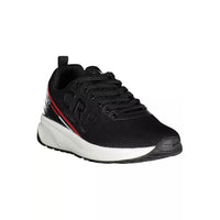 Carrera Sleek Black Sports Sneakers with Striking Contrasts