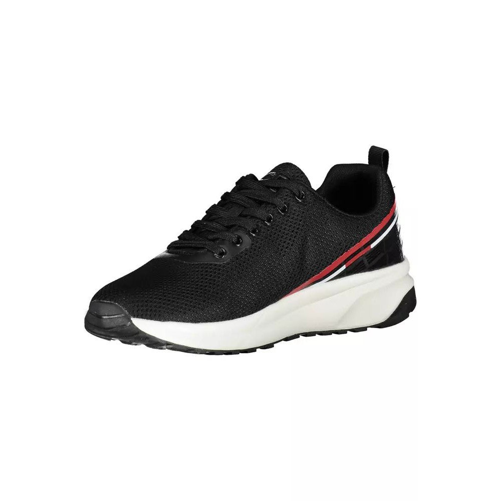 Carrera Sleek Black Sports Sneakers with Striking Contrasts