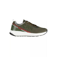 Carrera Green Contrast Lace-Up Sports Sneakers