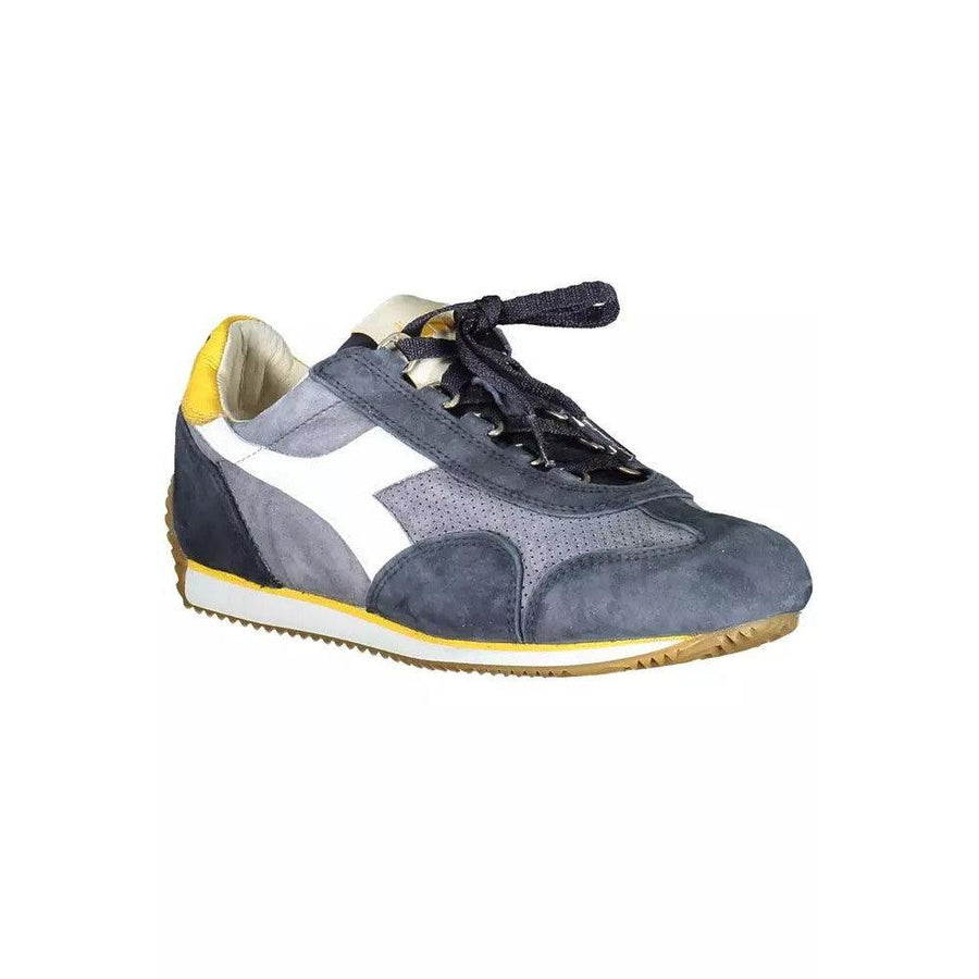 Diadora Contemporary Blue Lace-Up Sports Sneakers