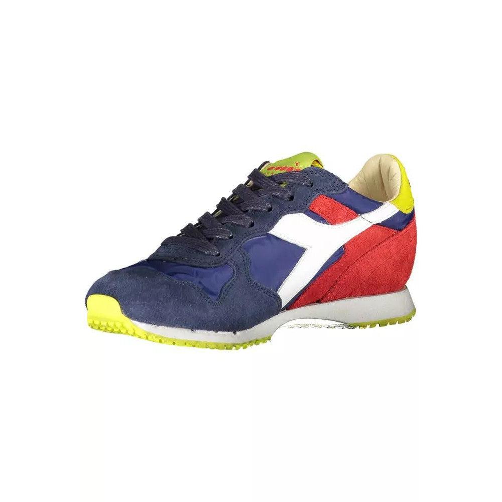 Diadora Elegant Blue Contrasts Lace-Up Sneaker