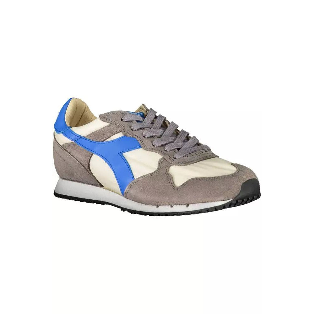 Diadora Chic Gray Leather Blend Sneakers