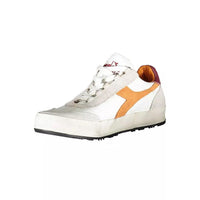 Diadora Chic White Sporty Lace-Up Sneakers