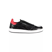 Sleek Black Diadora Sneakers with Contrasting Details