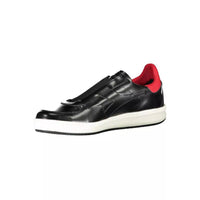 Sleek Black Diadora Sneakers with Contrasting Details