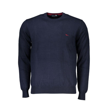 Harmont & Blaine Crew Neck Embroidered Blue Sweater