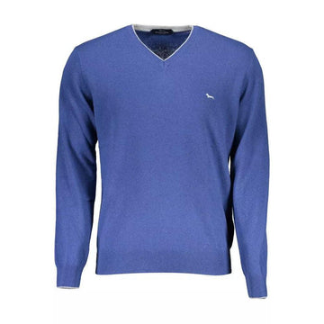 Harmont & Blaine Dapper V-Neck Sweater with Contrasting Details