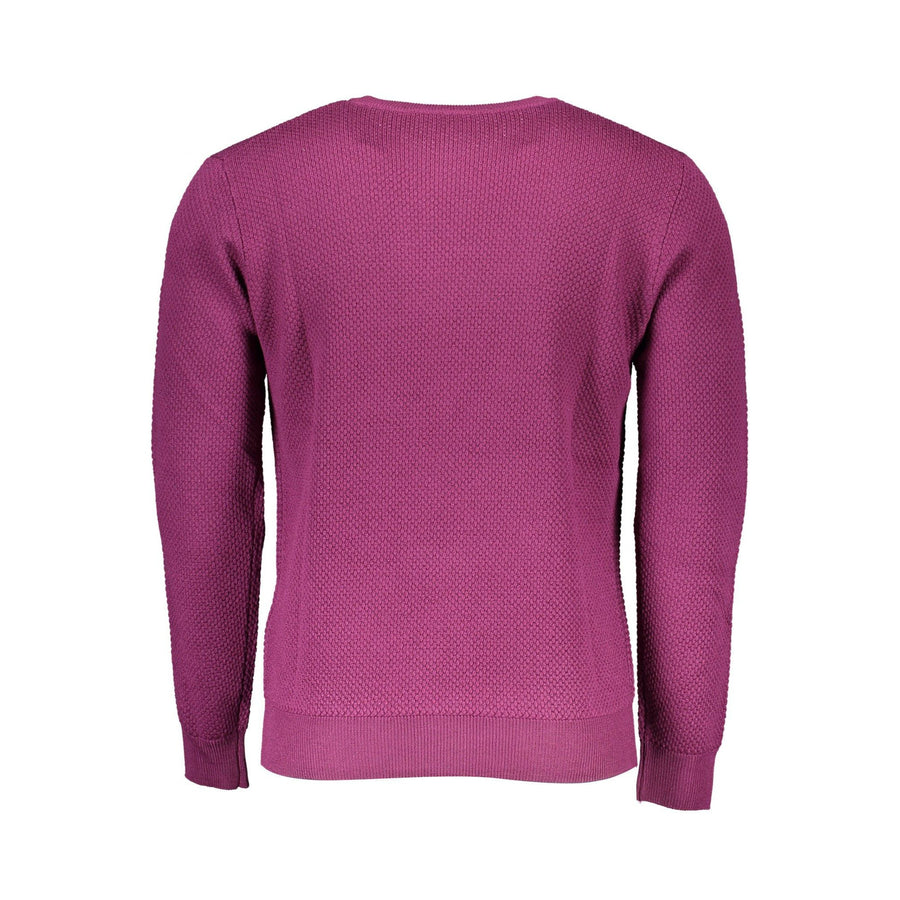 Harmont & Blaine Elegant Crew Neck Wool Sweater with Embroidery