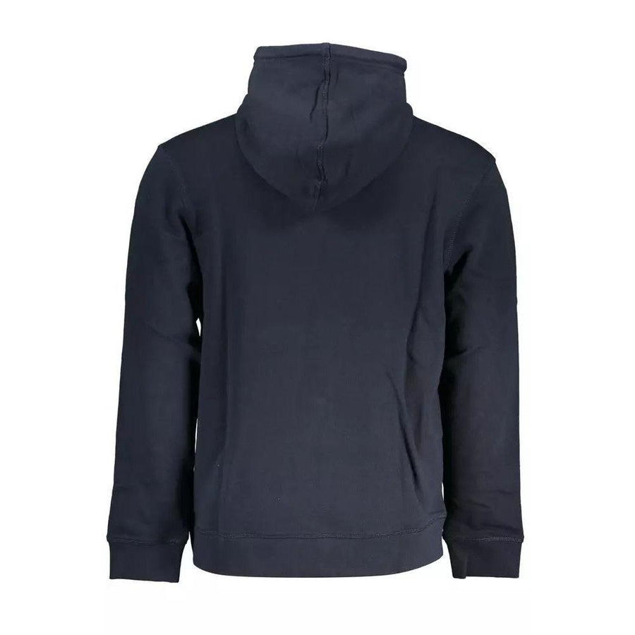 Hugo Boss Sleek Hooded Sweatshirt in Rich Blue