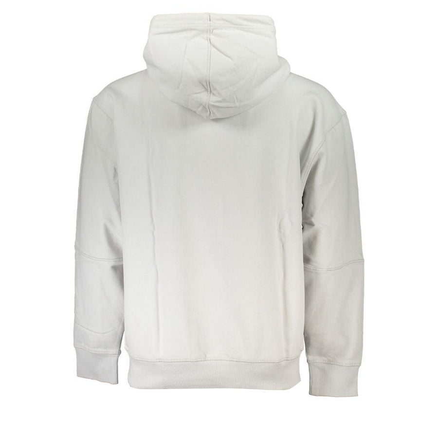 Hugo Boss Elegant Long-Sleeved Hooded Sweatshirt in Gray