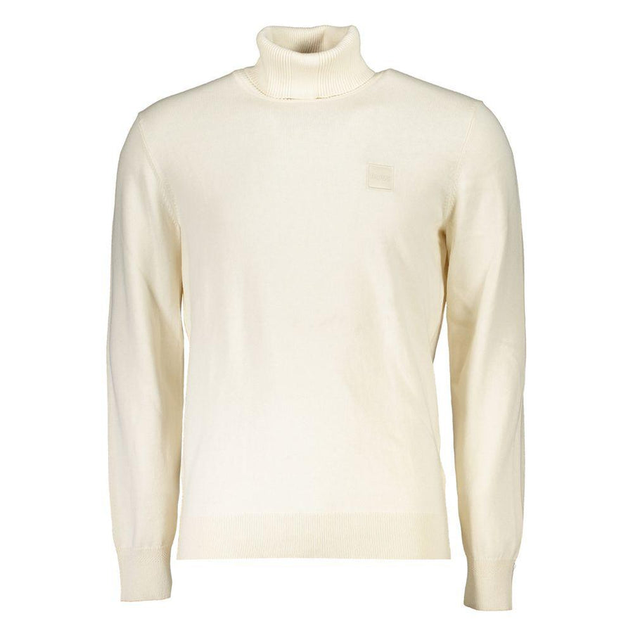 Hugo Boss Elegant Turtleneck Cotton-Cashmere Blend Sweater