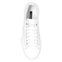 Dolce & Gabbana Elegant Canvas and Calfskin Sneakers