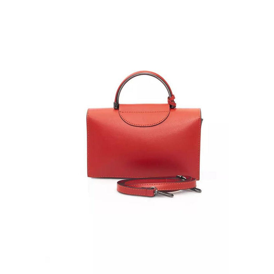 Baldinini Trend Radiant Red Leather Shoulder Bag