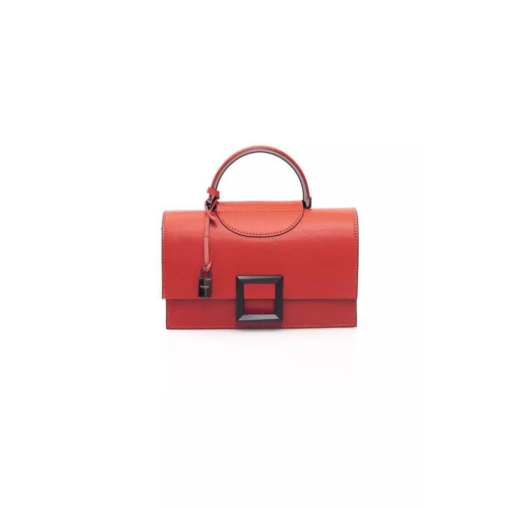 Baldinini Trend Radiant Red Leather Shoulder Bag