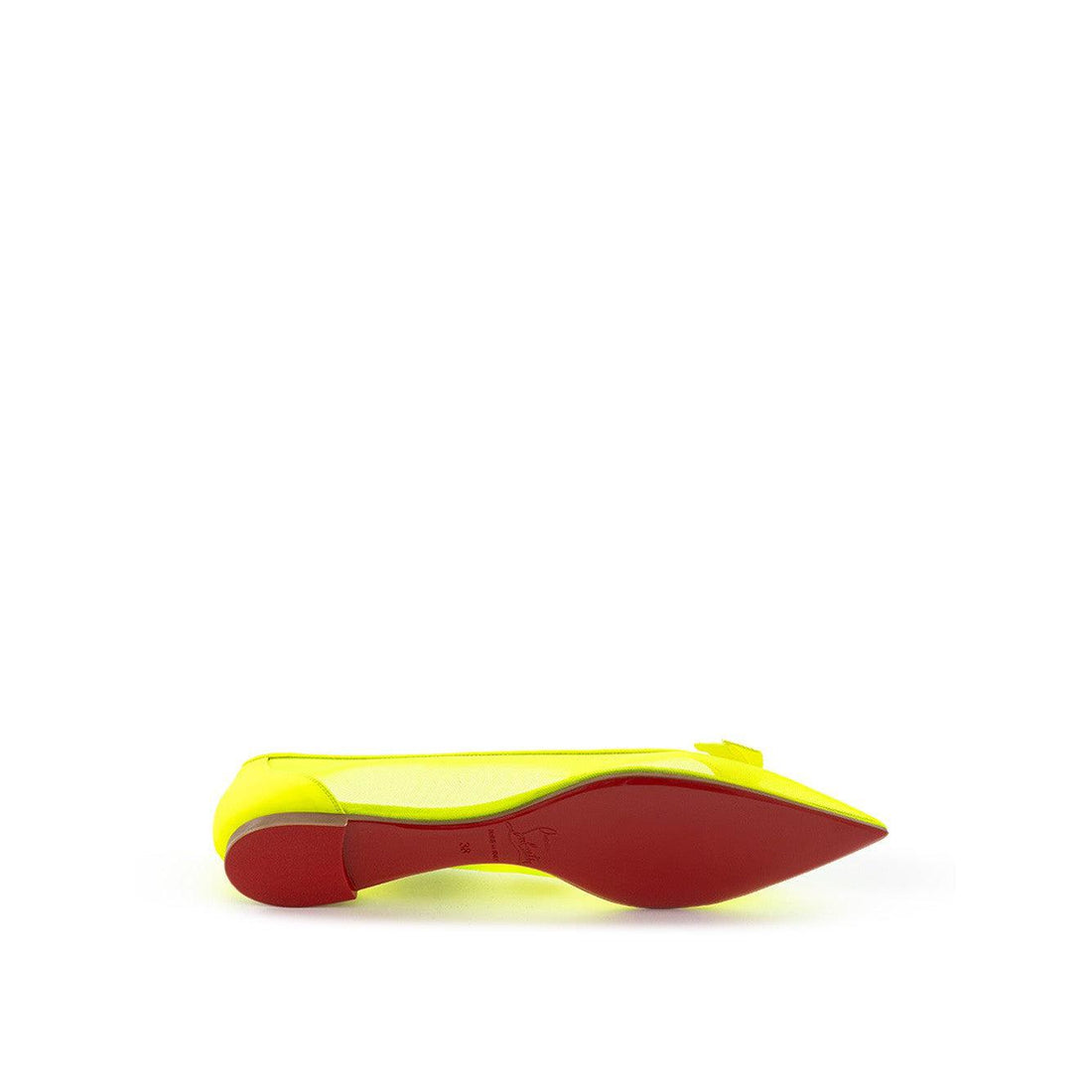 Christian Louboutin Vibrant Fluo Mesh Pointed Ballerinas