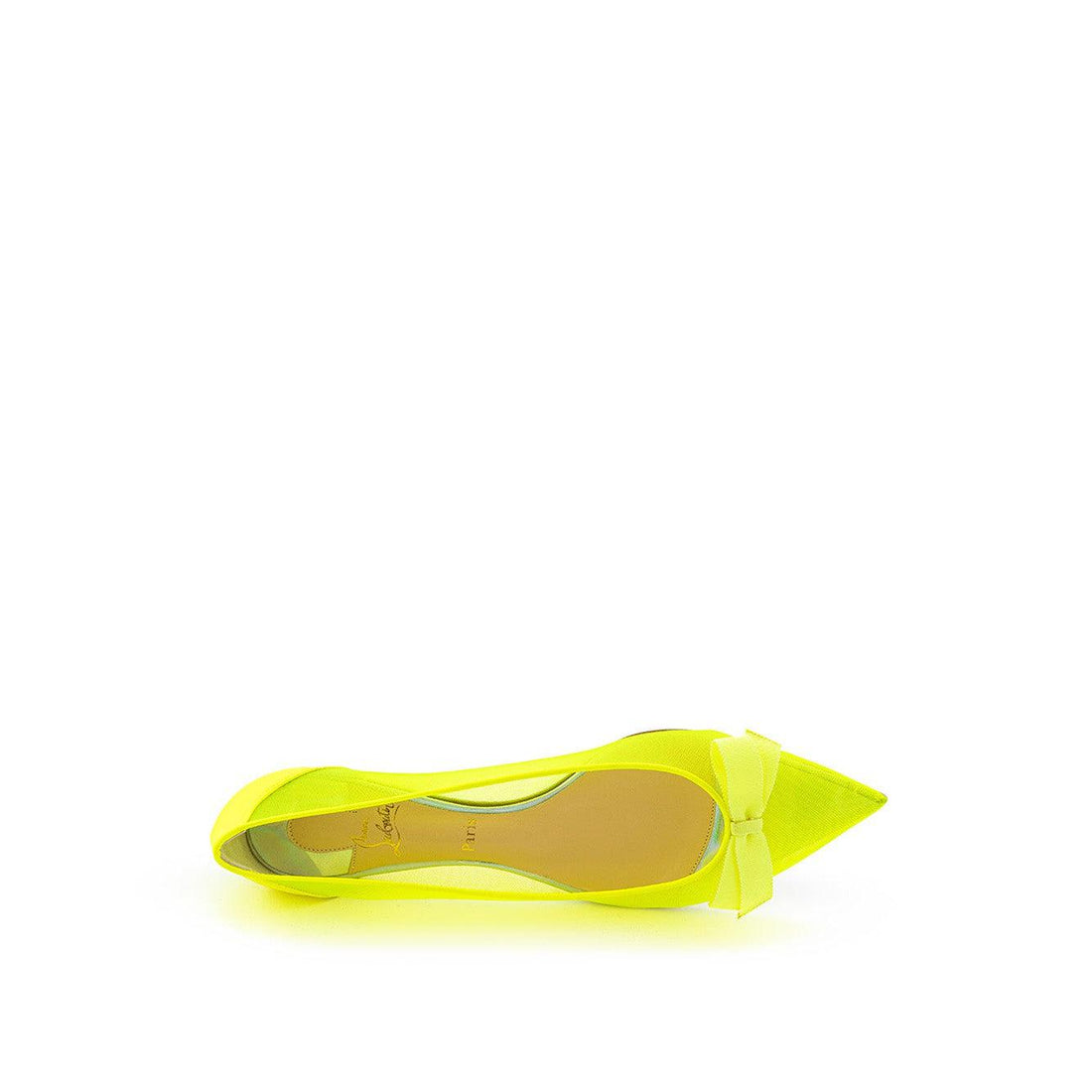 Christian Louboutin Vibrant Fluo Mesh Pointed Ballerinas