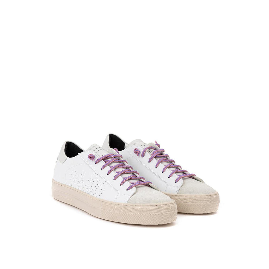 P448 Elegant White Leather Sneakers for the Discerning