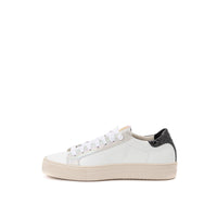 P448 Sleek White Leather Sneakers