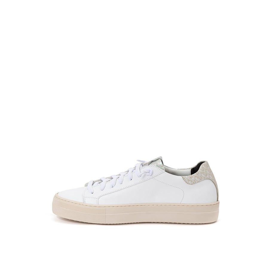 P448 Elegant White Leather Sneakers