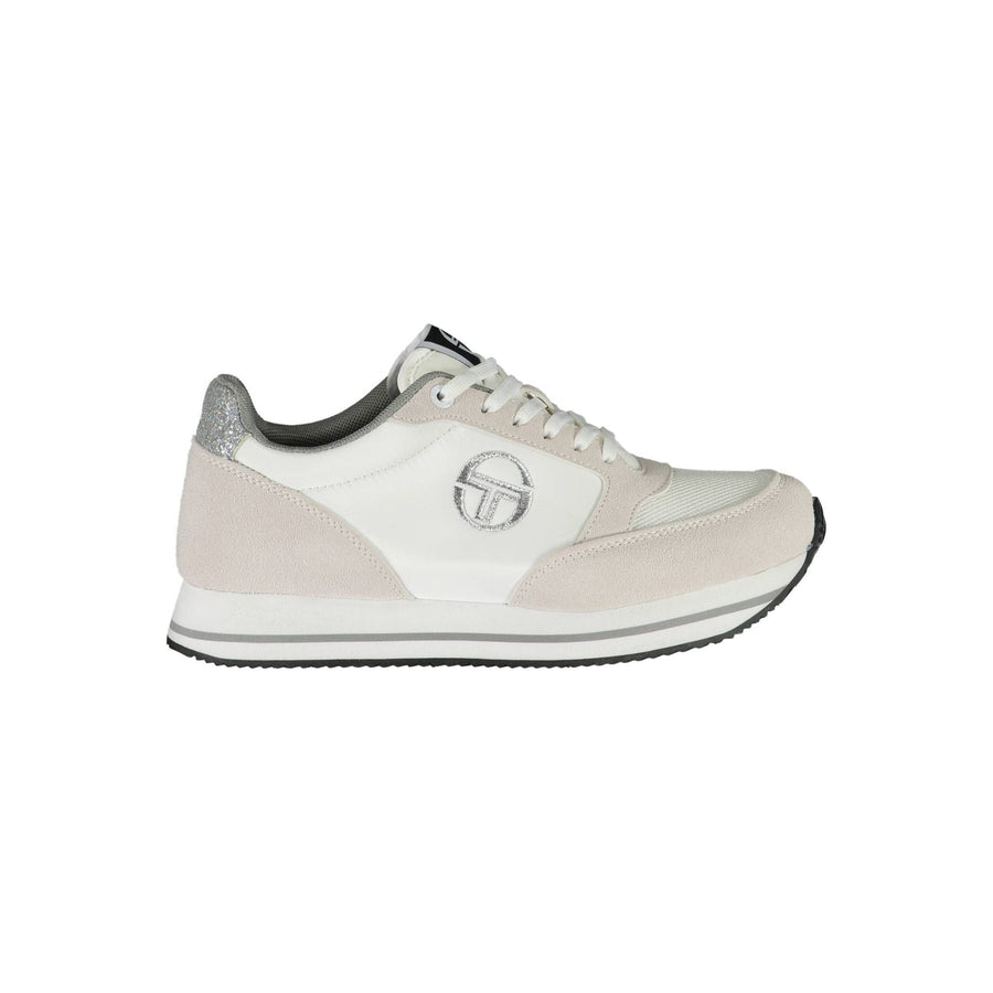 Sergio Tacchini Chic White Sneakers with Contrasting Details